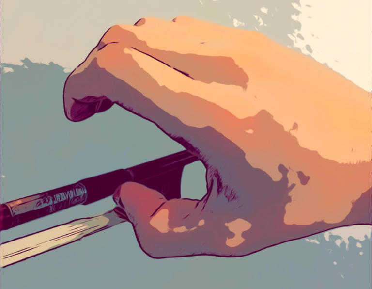How to hold a violin bow for beginners 2 right thumb placement